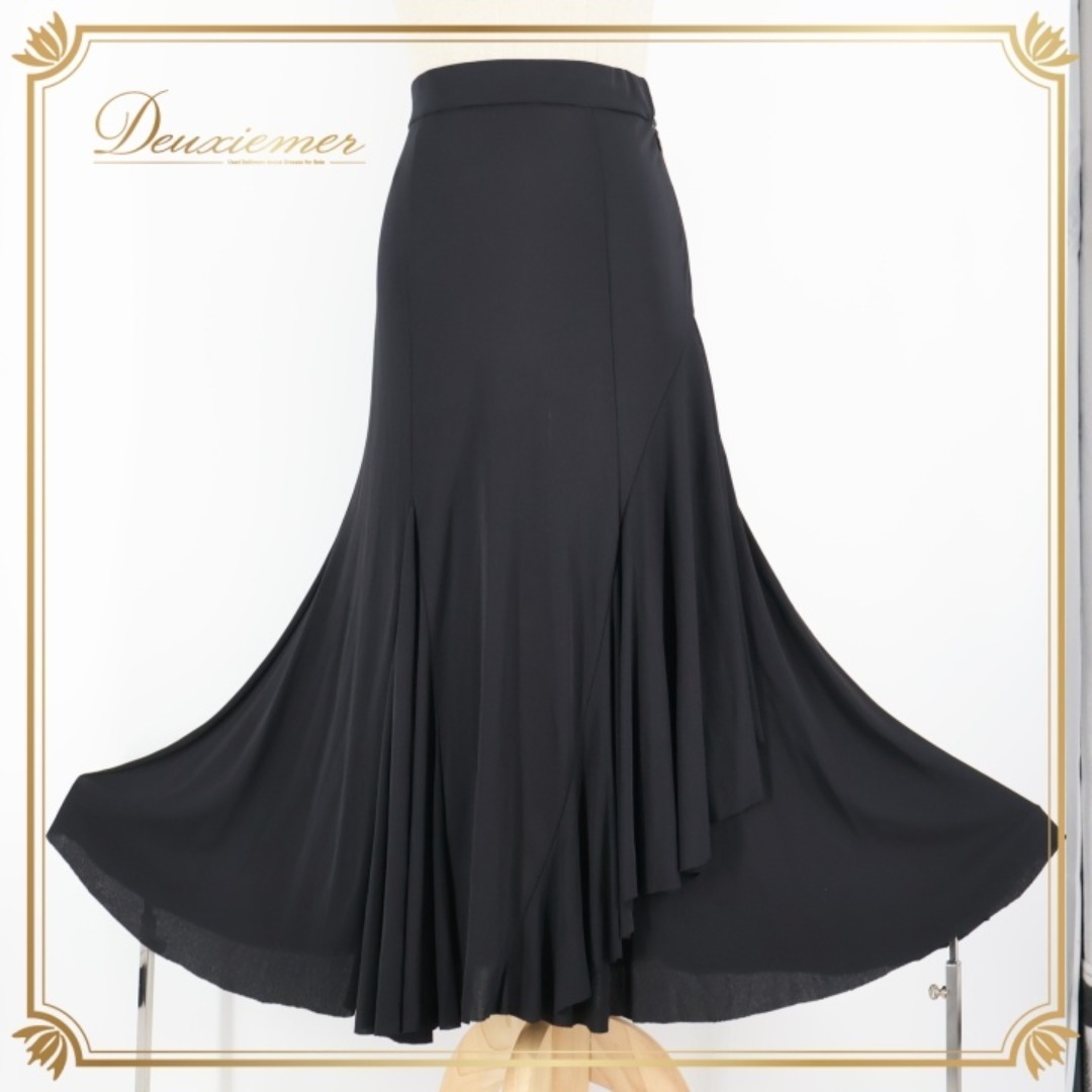 CHACOTT - 社交ダンス 衣装 スカート ブラック系 チャコットロイヤル