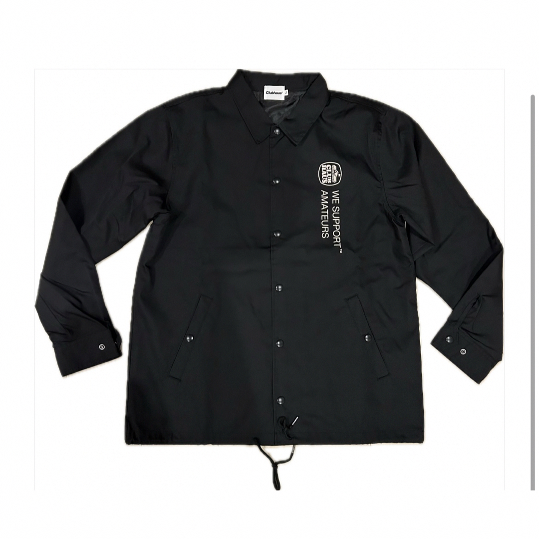 美品 Clubhaus×FIVETREES ゴルフ コーチジャケット 黒 L