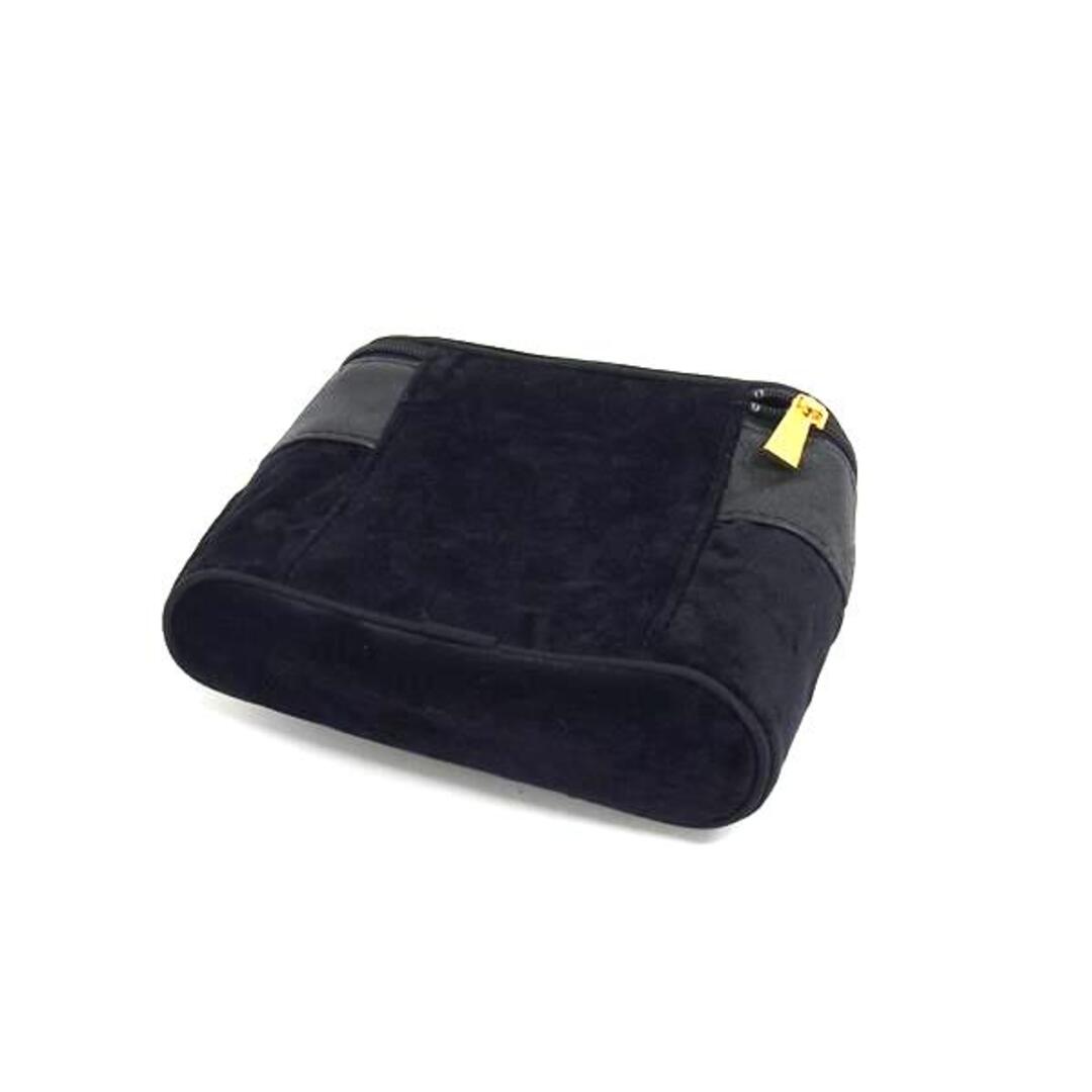 CELINE - CELINE セリーヌ ベロア×レザー マルチポーチ バニティポーチ