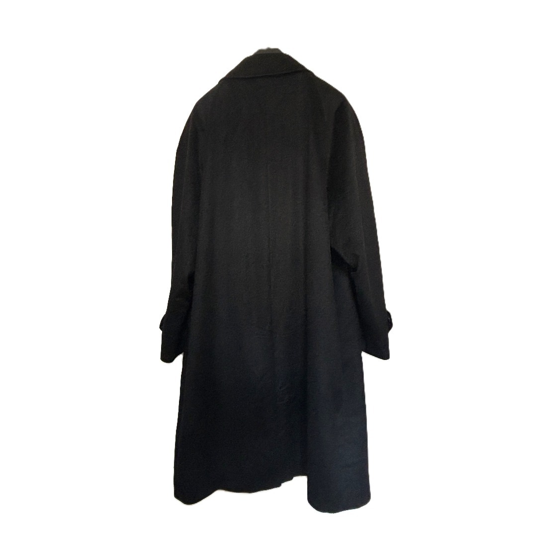 C425☆カシミヤコート メンズ 男性用L-XL黒 ベルモーレ日本製 通勤qkq