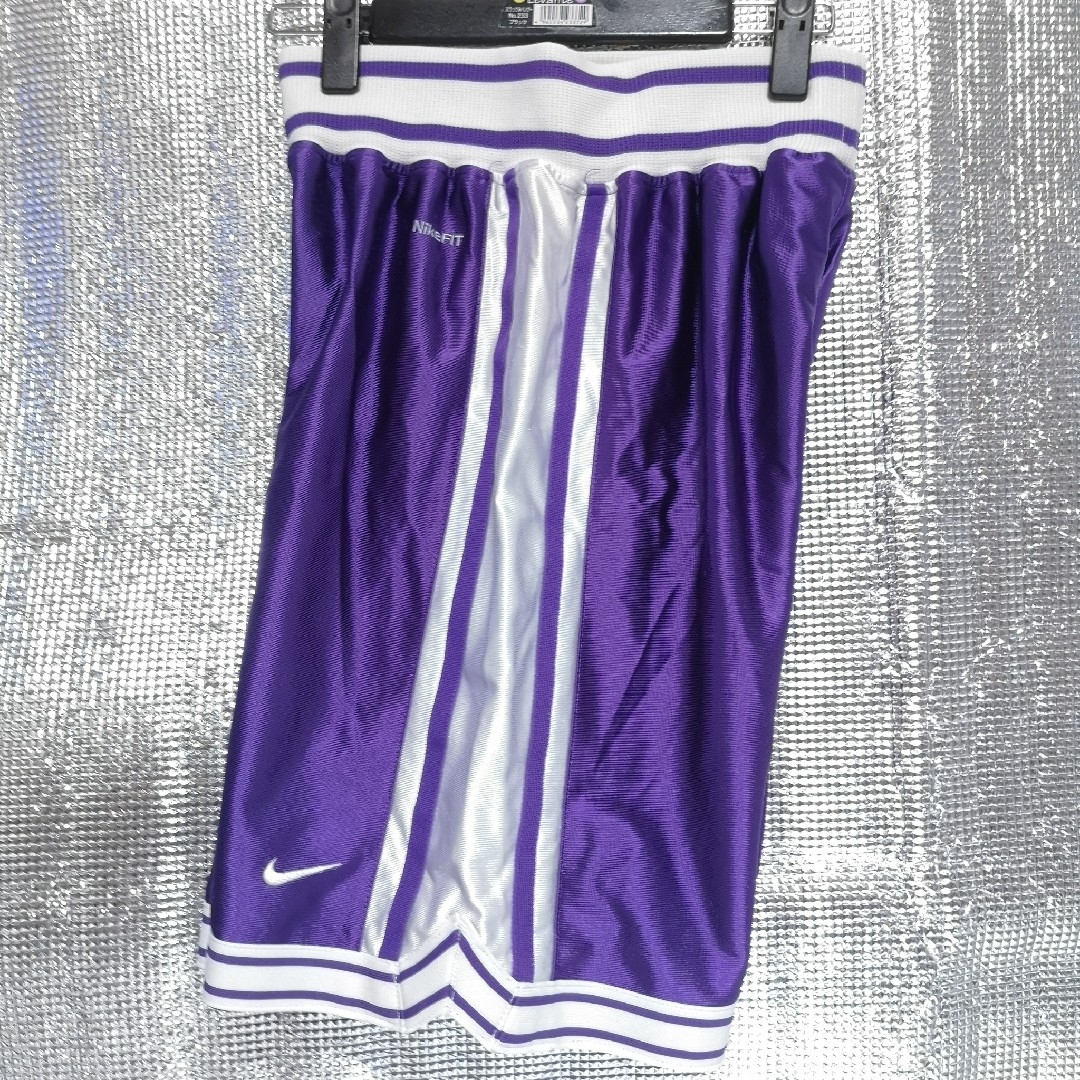 バスケ部 バスパン ナイキ パープル✕ホワイト M バスケ部 バスパン
