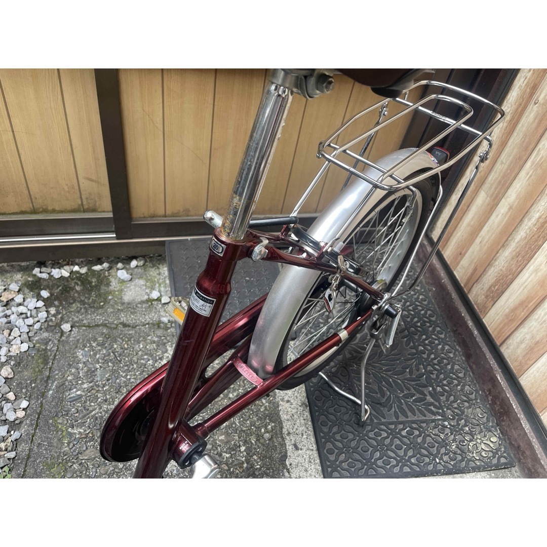 低床フレーム 高齢者 小柄な方Amourシティサイクル バーガンディ 20