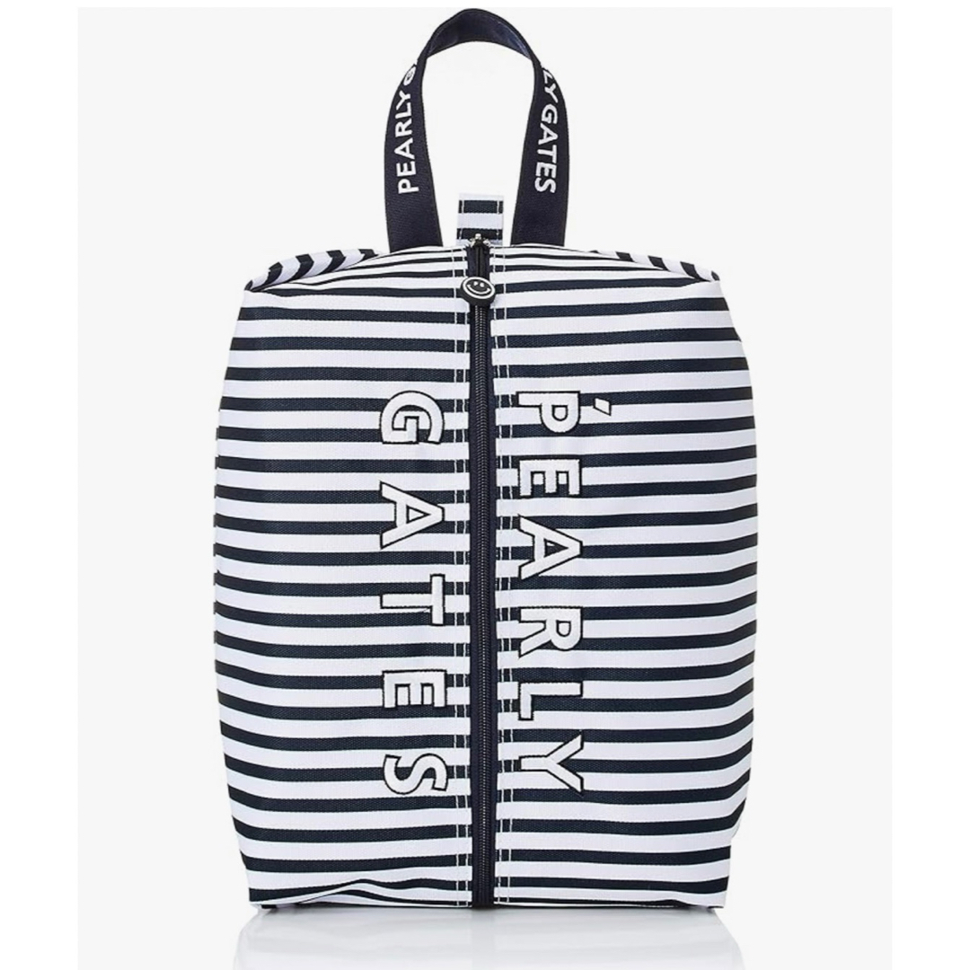 新品）パーリーゲイツ、ボーダー柄シリーズ、シューズケース、希少