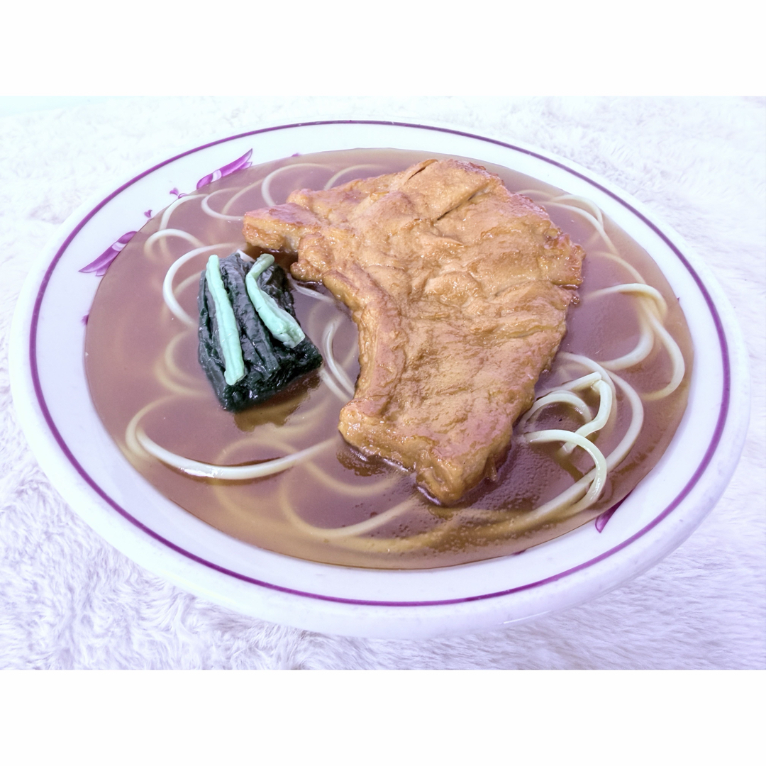 昭和レトロ 排骨麺 パイコーメン 食品サンプル 直径約21.5cm 町中華の