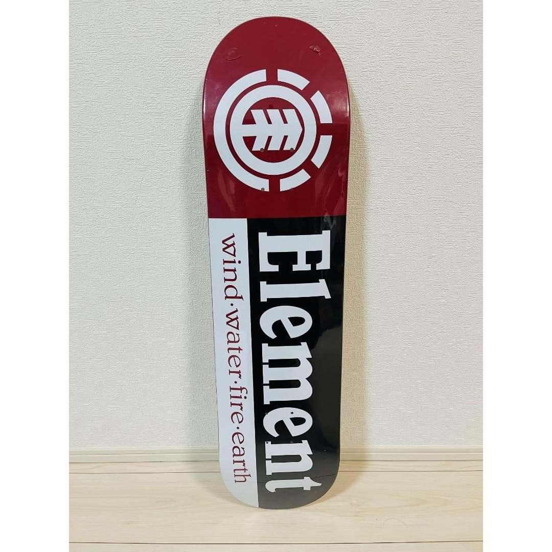 台湾製無地黒デッキテープ付き エレメント ELEMENT スケボー 8.0デッキ