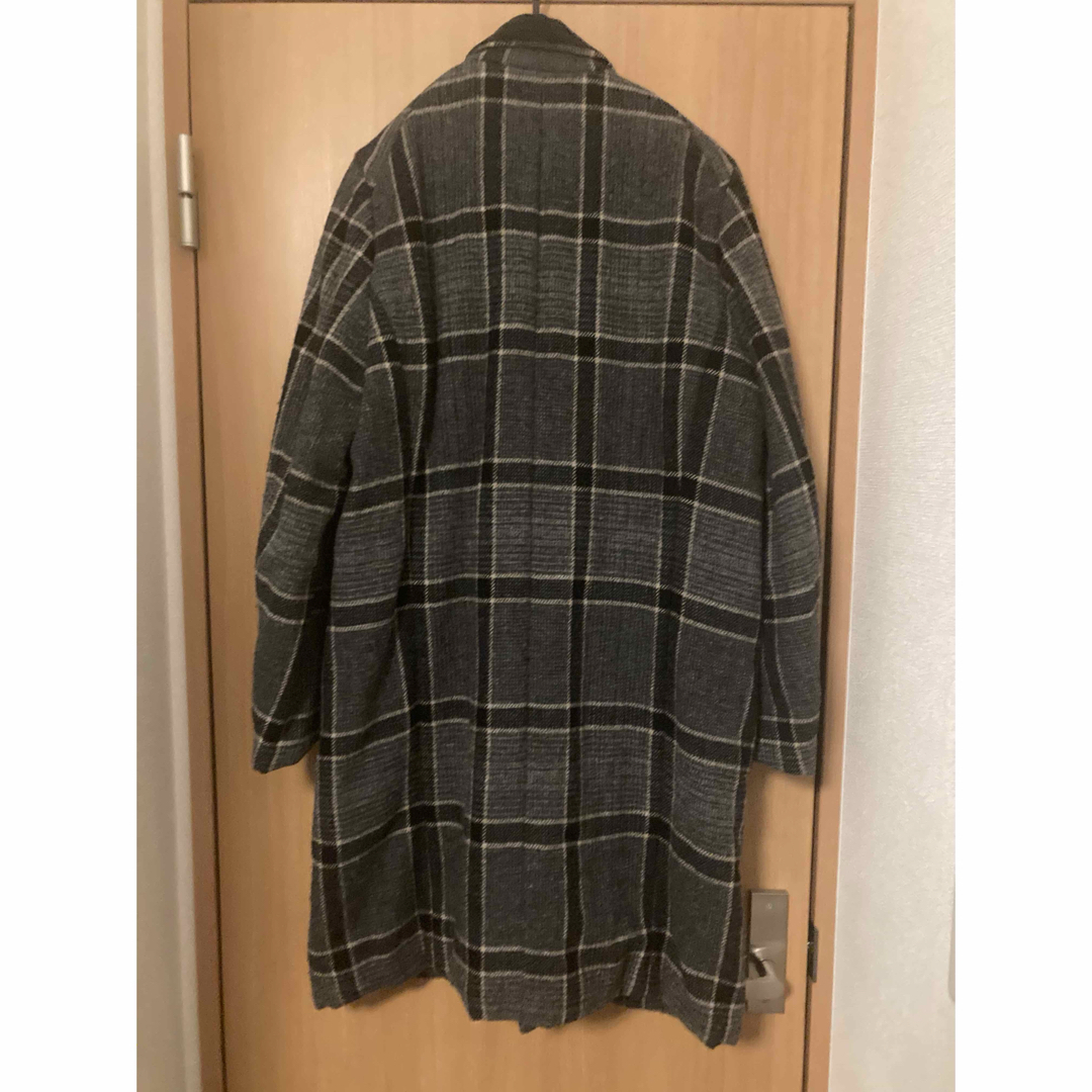 SUNSEA Check Coat チェスター コート プリマロフト