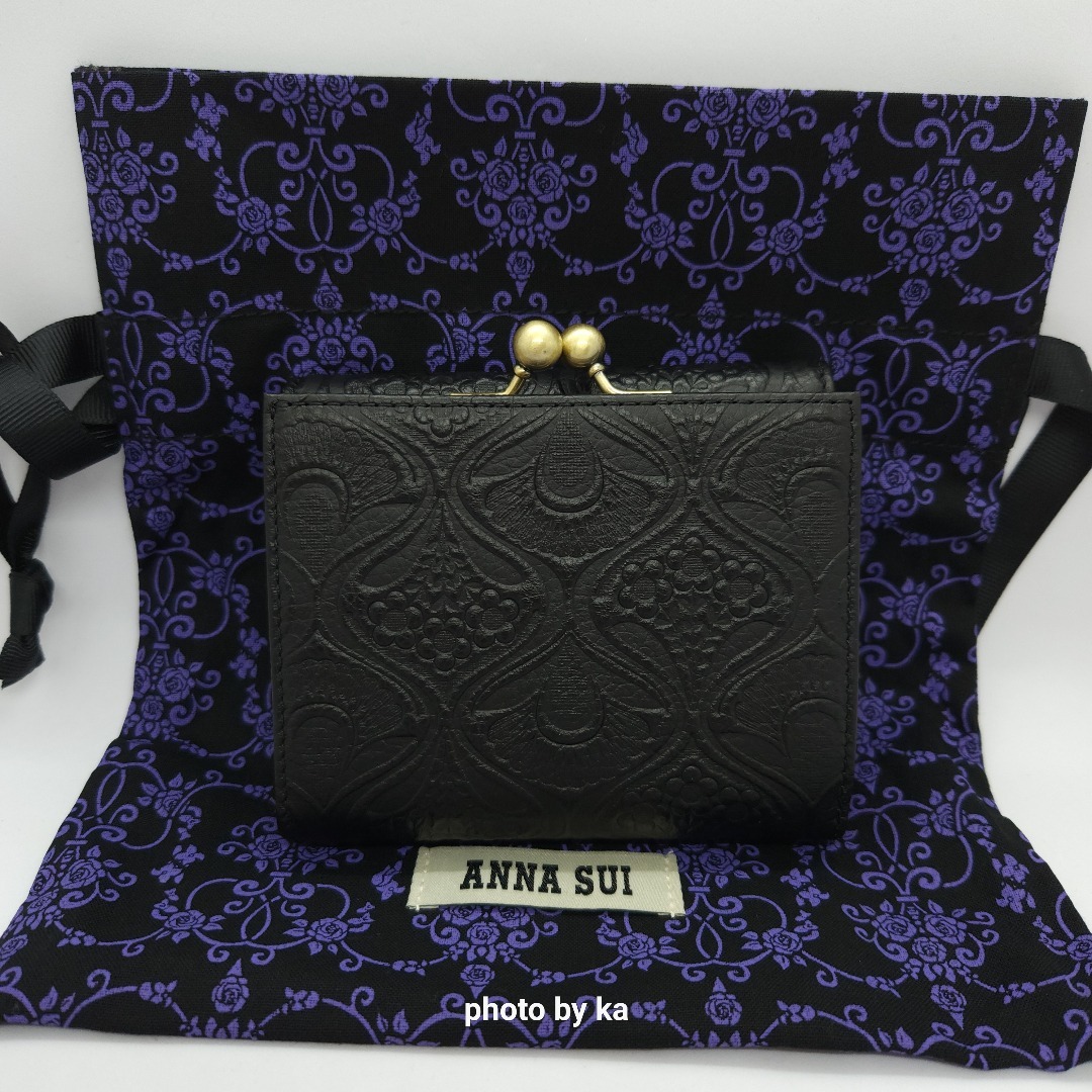 ANNA SUI - ブラック 新品 未使用 アナスイ ノヴァ ANNA SUI がま口