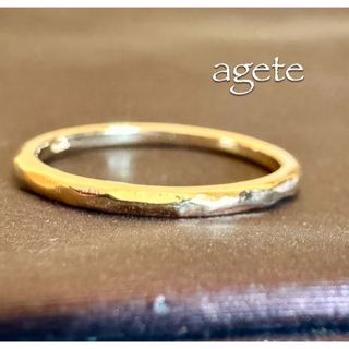 agete - アガット agete 5Kヒスイリング11号美品の通販 by angelo's