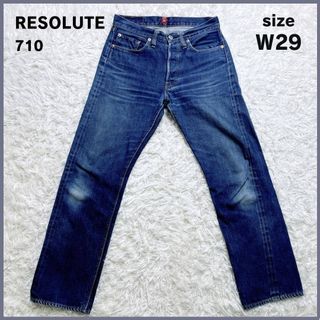 RESOLUTE - RESOLUTE リゾルト デニム 712 W32 L29 林さんサイン入りの