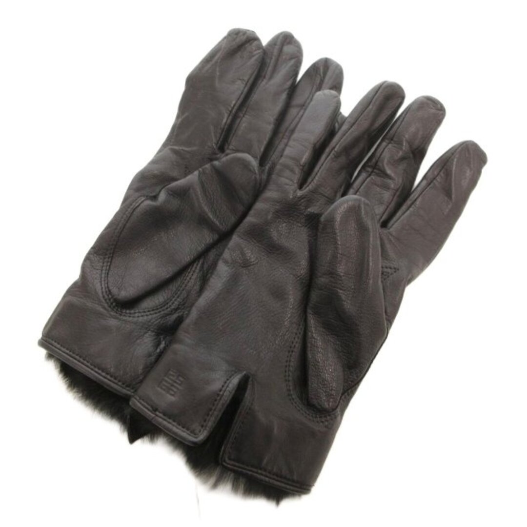 GIVENCHY - ジバンシィ GIVENCHY 手袋 レザーグローブ ロゴ 黒