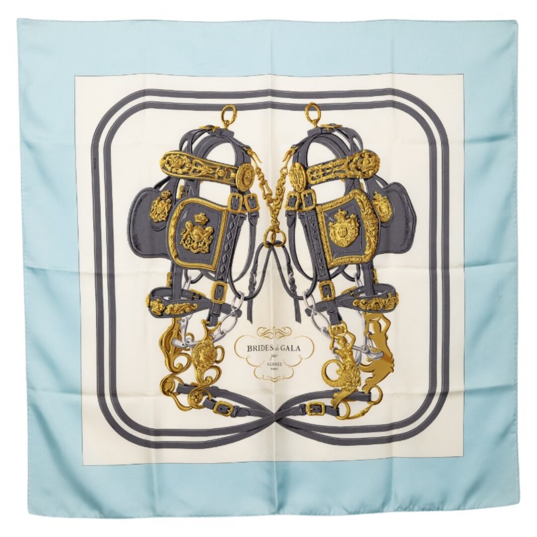 未使用品 HERMES エルメス シルク ハンカチ BRIDES de GALA HERMES