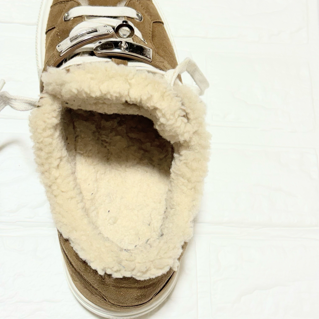 エルメス デイ ケリー スニーカー ムートン 37 箱・袋付き HERMES