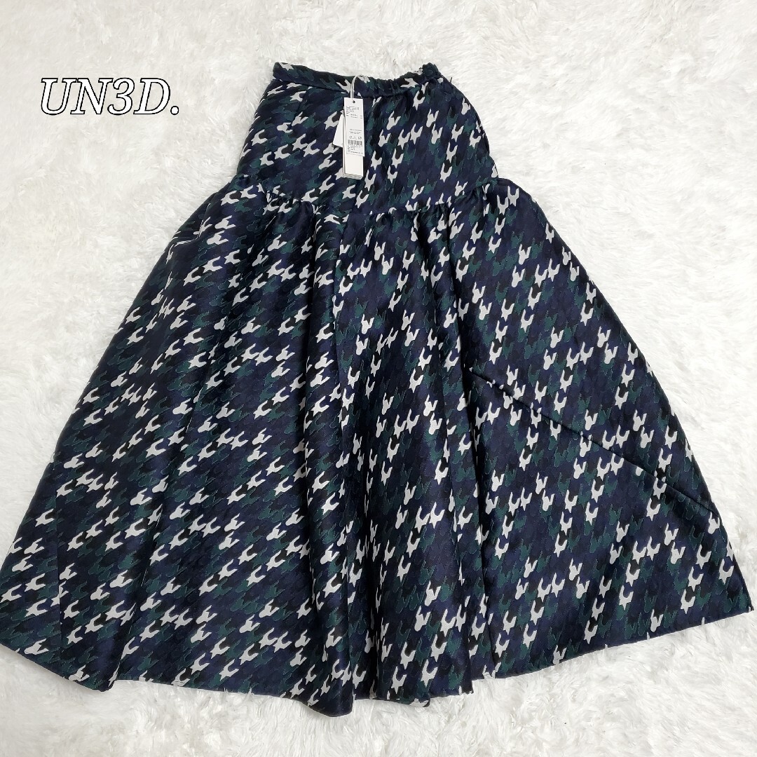 UN3D. - 未使用✨ UN3D. チドリ ジャカードスカート アンスリード