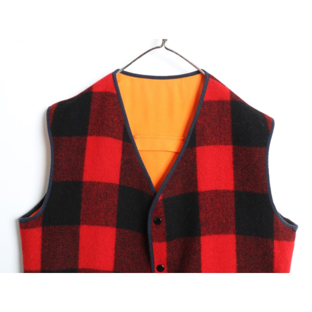 WOOLRICH - 80s USA製 ウールリッチ リバーシブル ベスト メンズ L