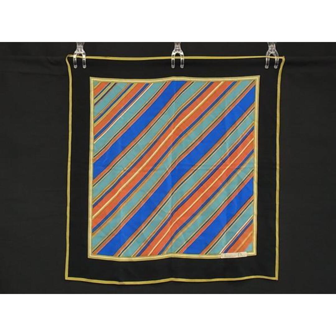 Dior 絹100%シフォンストール 黒＆ベージュ イタリア製 タグ有り 未