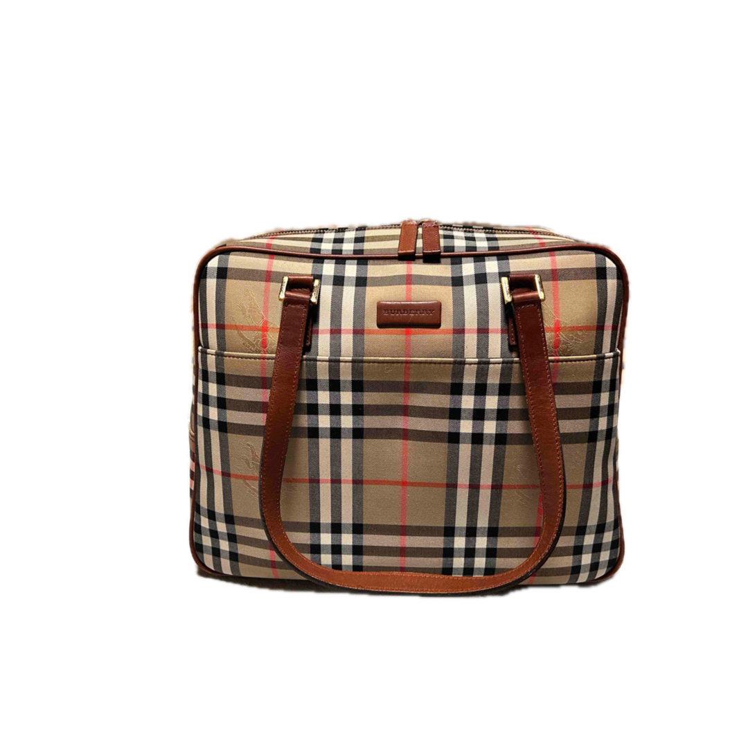 Burberry 90s ミニ ボストンバッグ ノバチェック シャドーホース