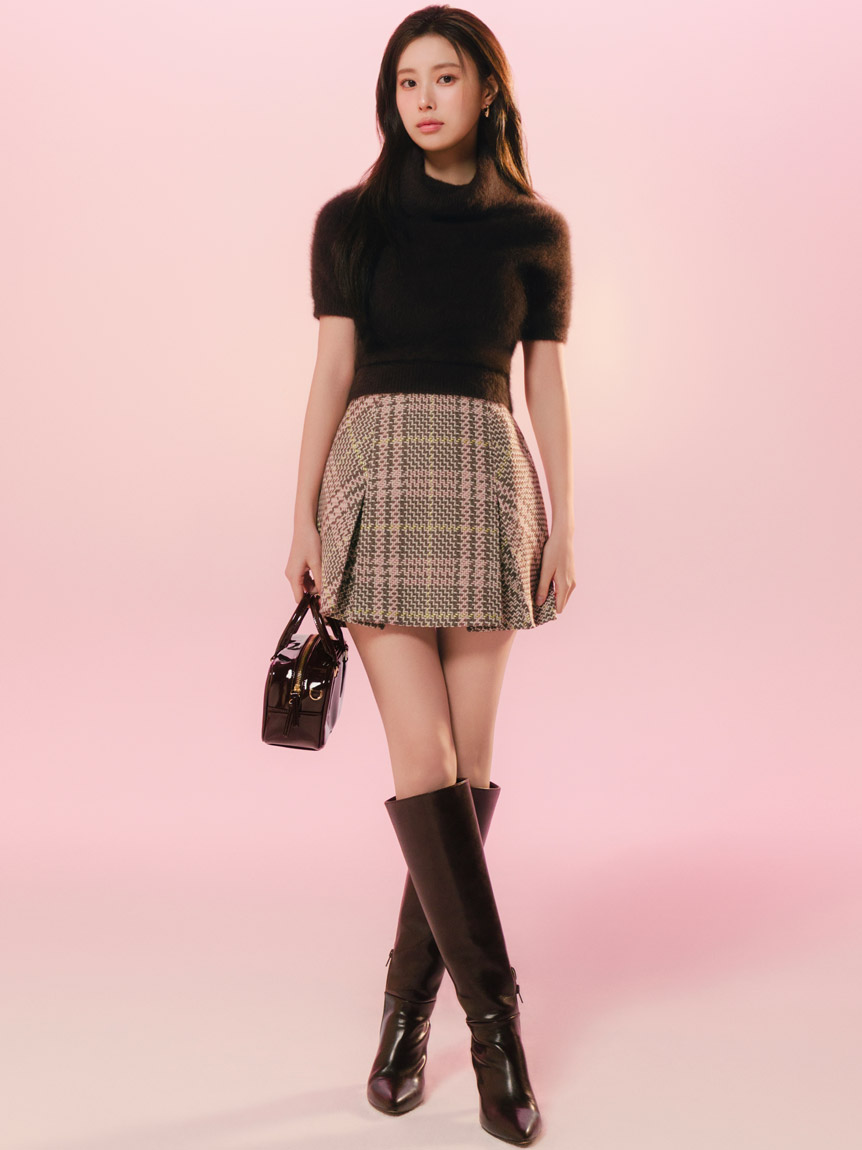 Sustainableロービングチェックミニスカート(ミニスカート)｜スカート