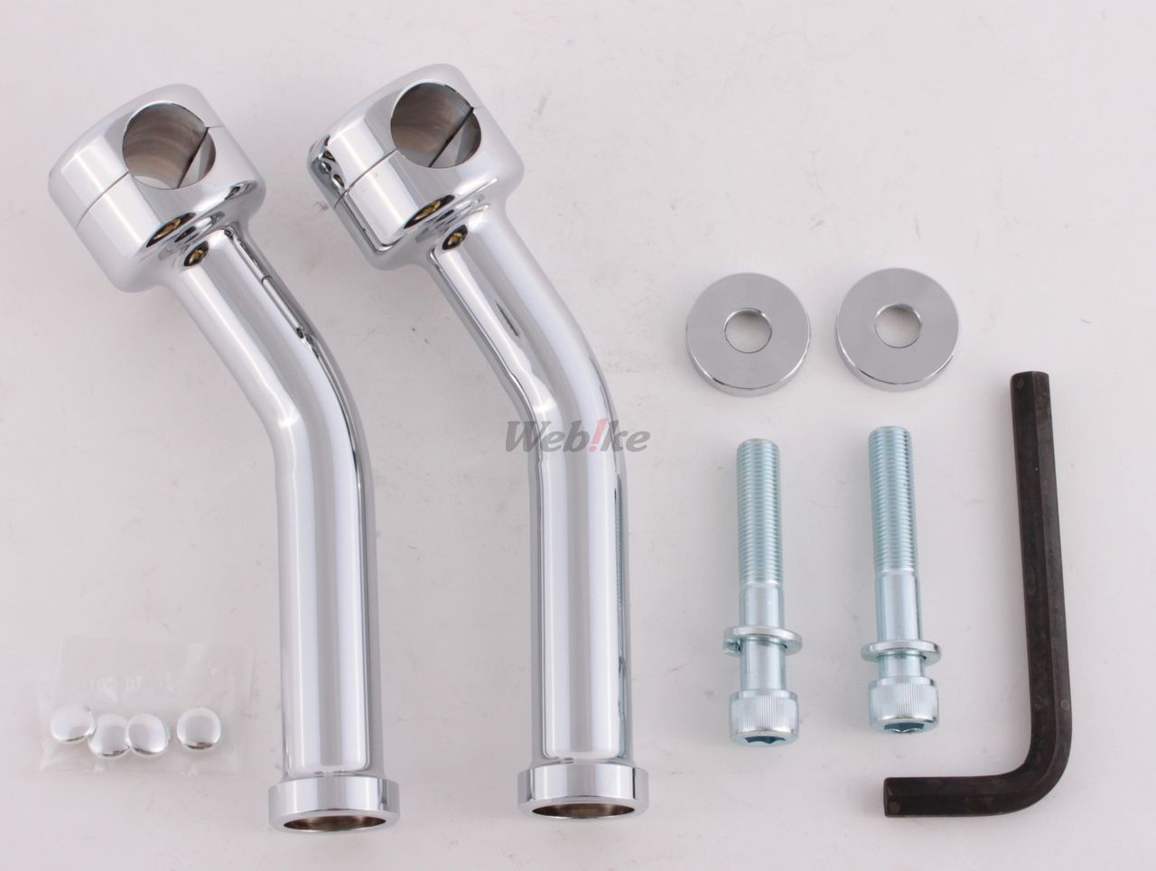 ハリケーン ポスト ライザー ミリ sr400 ビラーゴ プルバック 8インチ