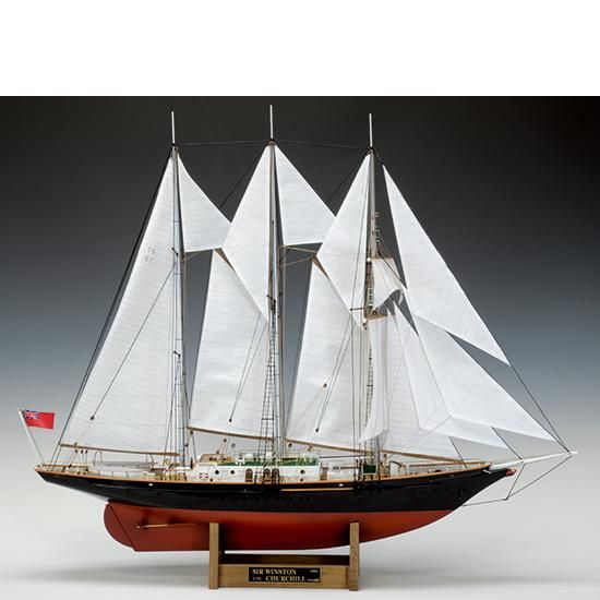木製帆船模型 サー・ウィンストン・チャーチル（1/75スケール・全長