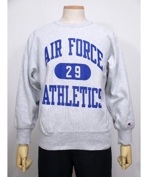 古着トリコタグChampionリバースウィーブAIR FORCE霜降りスウェット M