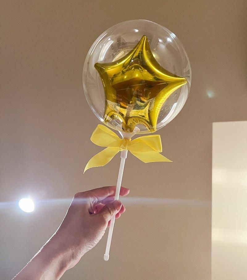 アクアプロップス フィルムinバルーン スター＆ハート 選べるカラー