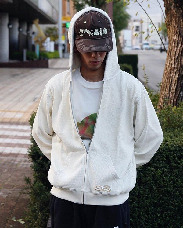 YARDSALE（ヤードセール）Sprayed Waffle Hood - birnest