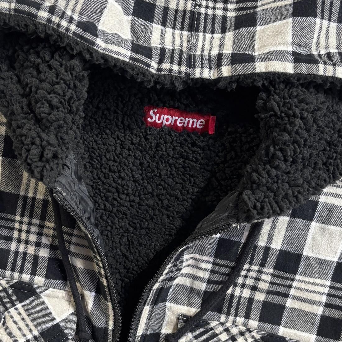 SUPREME LINED ZIP UP HOODED FLANNEL SHIRTS - Spyder｜セレクト