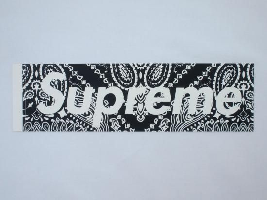 Supreme 'Paisley Box Logo Sticker'ペイズリー ボックスロゴ