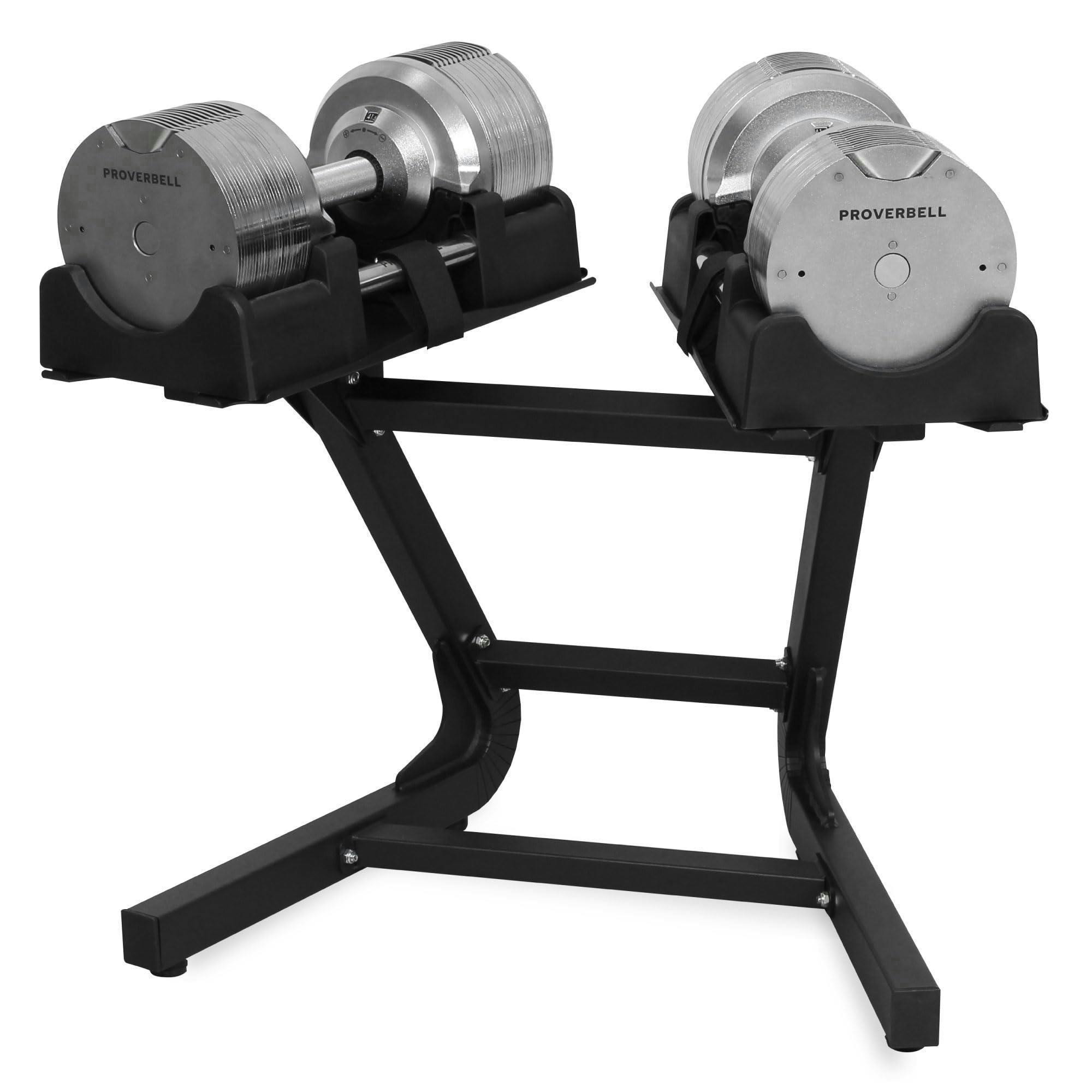 プロバーベル 41.5kg 1.5kg刻み シルバー 2個 スタンドセット