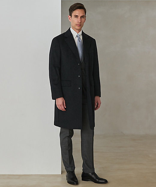 日本製】E.ZbyZEGNA アンゴラ チェスターコート 高級素材 クラシック