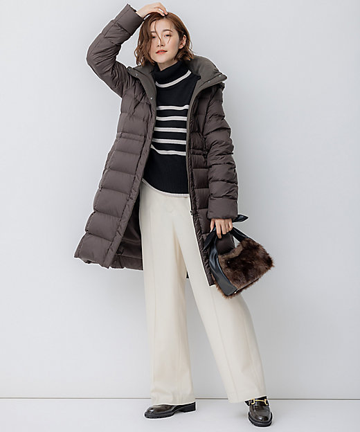 VERY掲載／新色追加】シレータフタ ロング ダウンコート