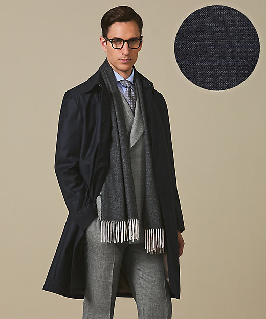 Zegna／ゼニア】TROFEOラミネートロング ステンカラー