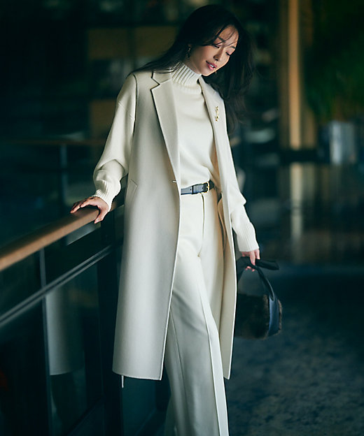 洗える】ウールカシミヤ ハイネック ニット（KRWOSW0551