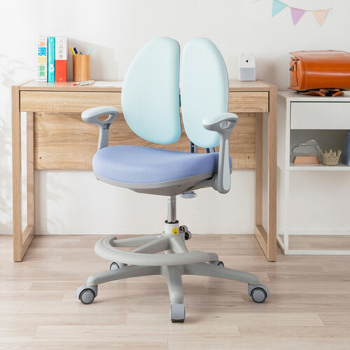 ぷり】学習机と青ワーキングチェア イトーキ 学習机用チェア 青色 ぷり