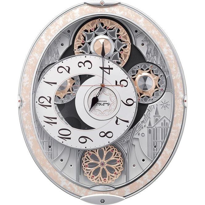 からくり時計 壁掛け時計 スモールワールド ノエルNS 8MN407RH03 電波