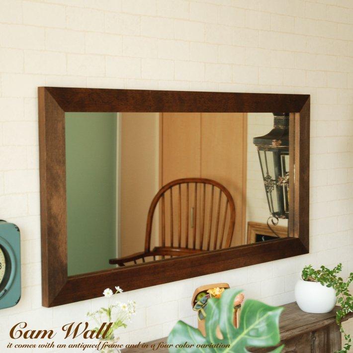 鏡 壁掛け ウォールミラー おしゃれ 日本製 北欧 CAM-50×100 姿見 全身