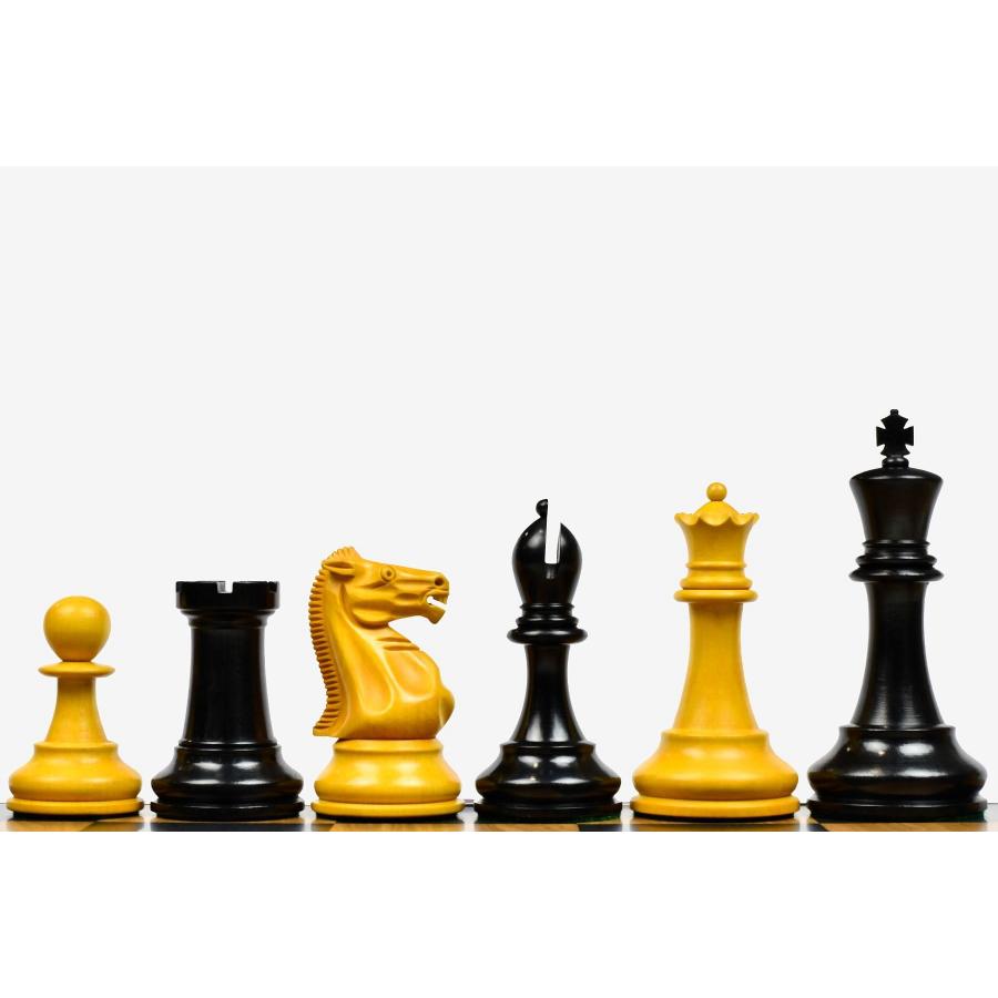 チェス駒 1900 マーシャル・スタントン 95mm 黒檀 インド直送 R0391