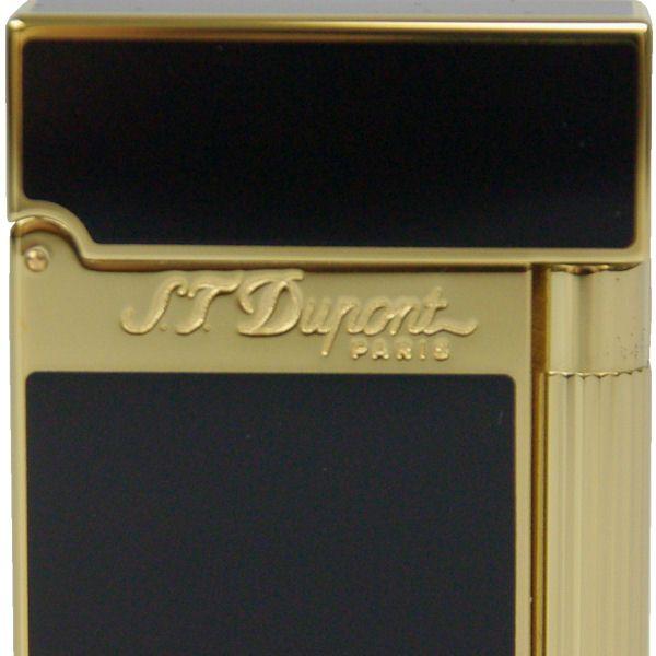 ST.デュポン ガスライター（ゴールド×黒漆）フランス製漢字