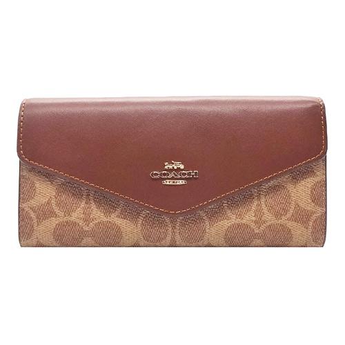 COACH（コーチ） 財布 長財布 新作 新品 シグネチャー レザー 二つ折り