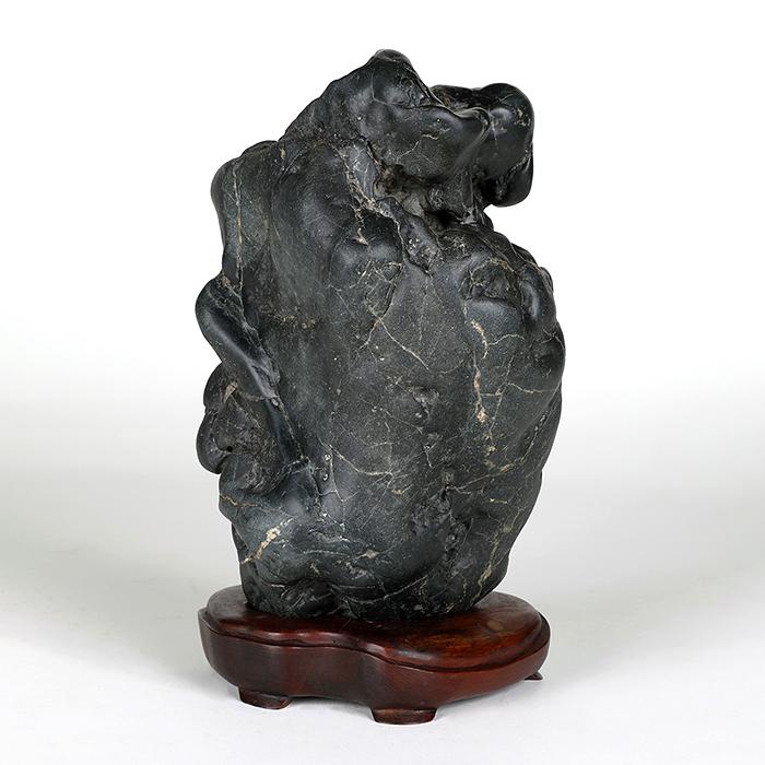 水石 「トマム川石」 盆石 天然石 観賞石 山水石 すいせき 6号 17cm