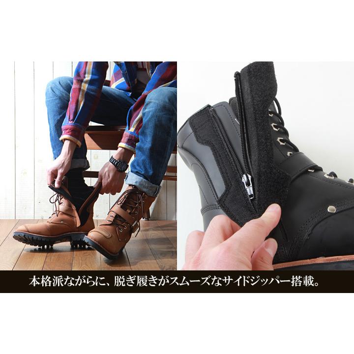 AVIREX（アヴィレックス） ブーツ YAMATO 本革バイカーズブーツ AV2100