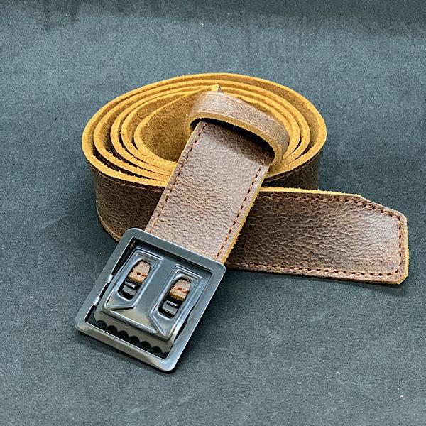 ポストにお届け】 レザーベルト kudu クーズー ガチャベルト ウェブ