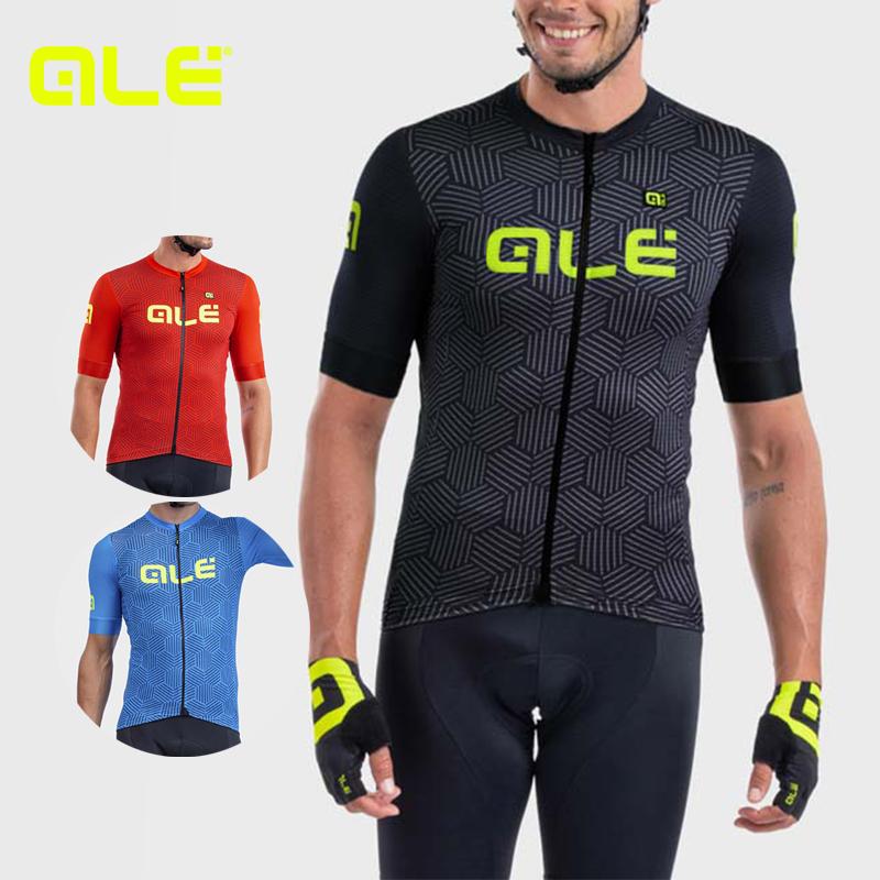 ALE(アレ)サイクルジャージ 半袖 メンズ 夏 [爽やかでドライな肌触り
