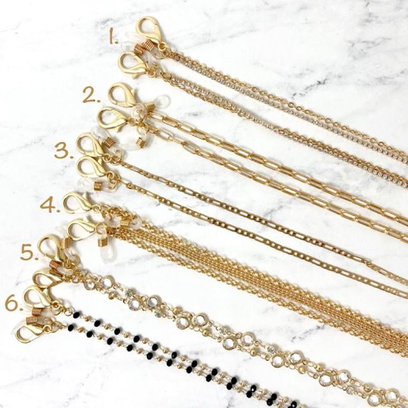 マスク メガネチェーンkz022 サングラス 眼鏡 ネックレス ビーズ