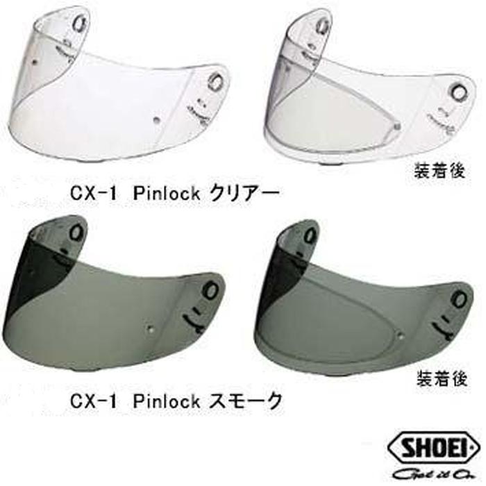 SHOEI SHOEI CX-1ピンロックシールド クリア スモークシールド