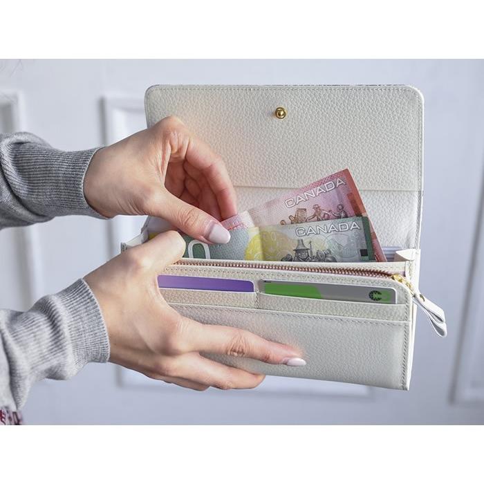 友禅文庫 財布 レディース 長財布 本革 日本製 ジャバラ 手描き 蝶柄