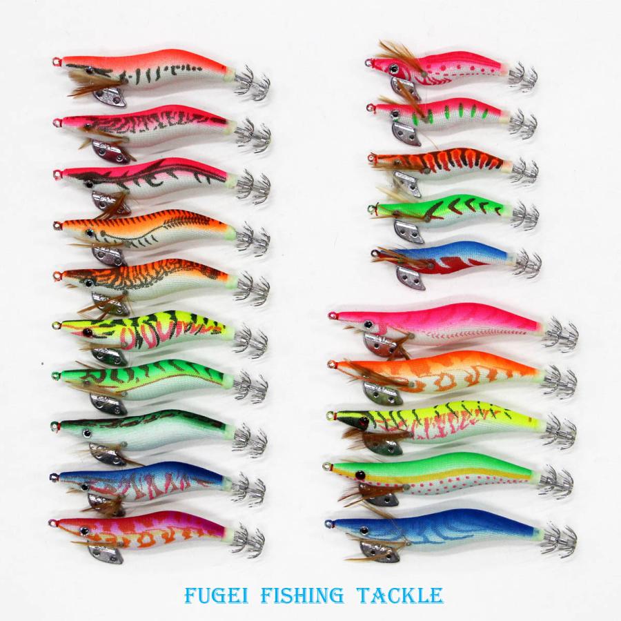 釣り エギ 餌木 20本 セット 2.0/2.5/3.0号 エギング用 アオリイカ等