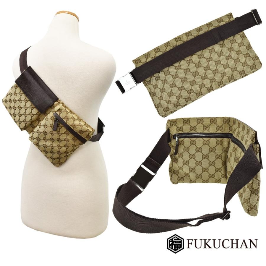 GGキャンバス GUCCI/グッチ GGキャンバス ウエストポーチ ヒップバッグ