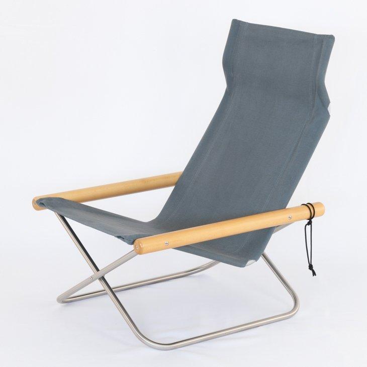 藤栄 ニーチェアX 本体 椅子 送料無料 ニイチェア グレー 折り畳み椅子