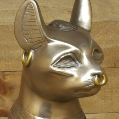 エジプト神話 バステト神 ブロンズ像 動物型 置物 古代エジプト